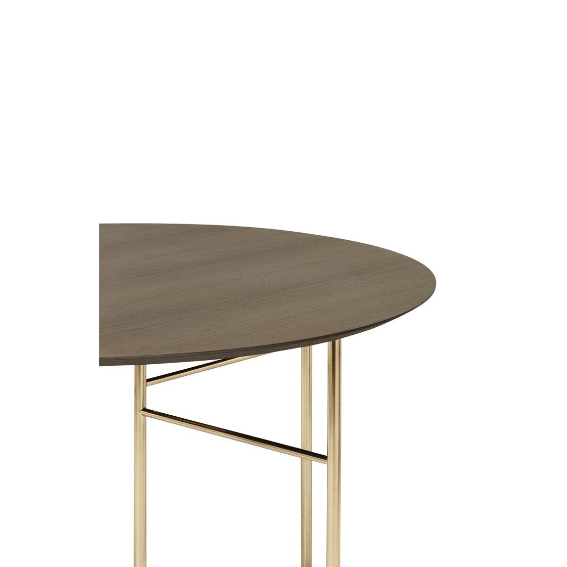 Ferm Living Mingle Table Top Appiacciata scura, Ø130 cm