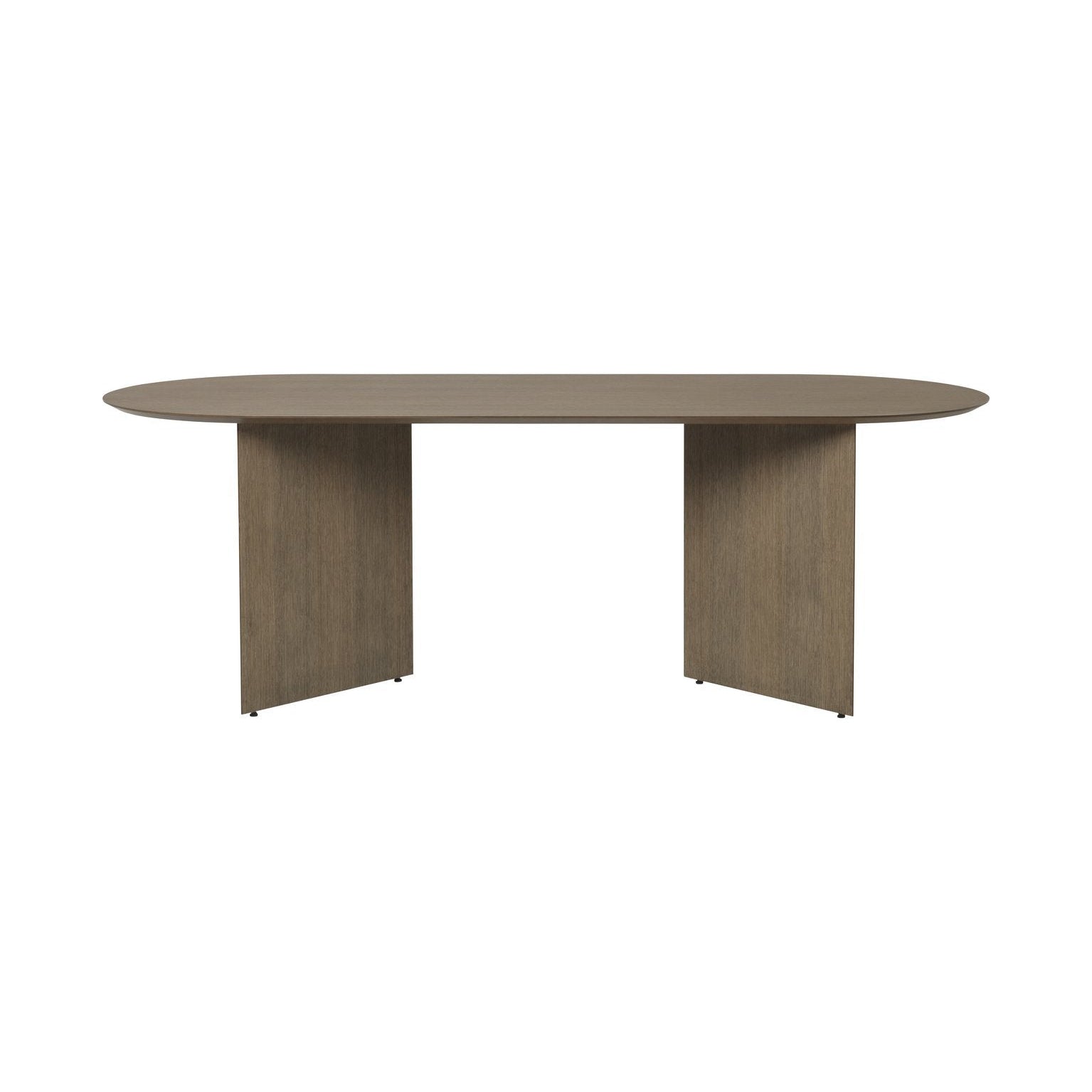 Ferm -Living Mingle Table Top Oval de chapa oscura, 220 cm