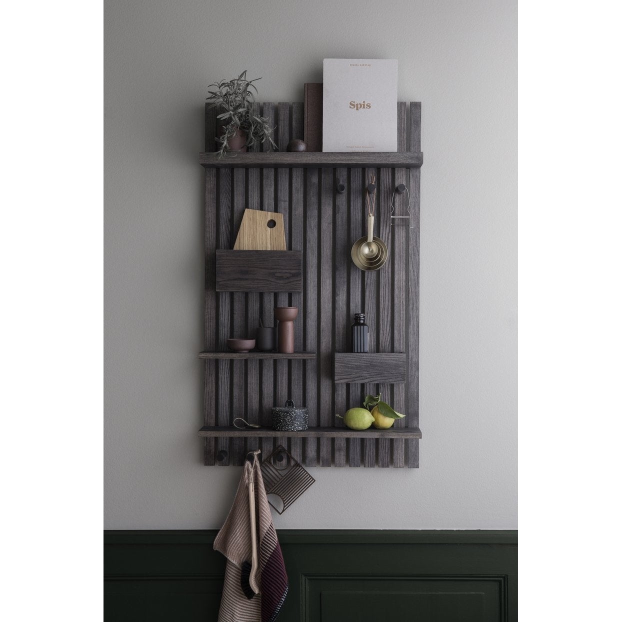 Ferm Living Multi Wooden Shelf, Black