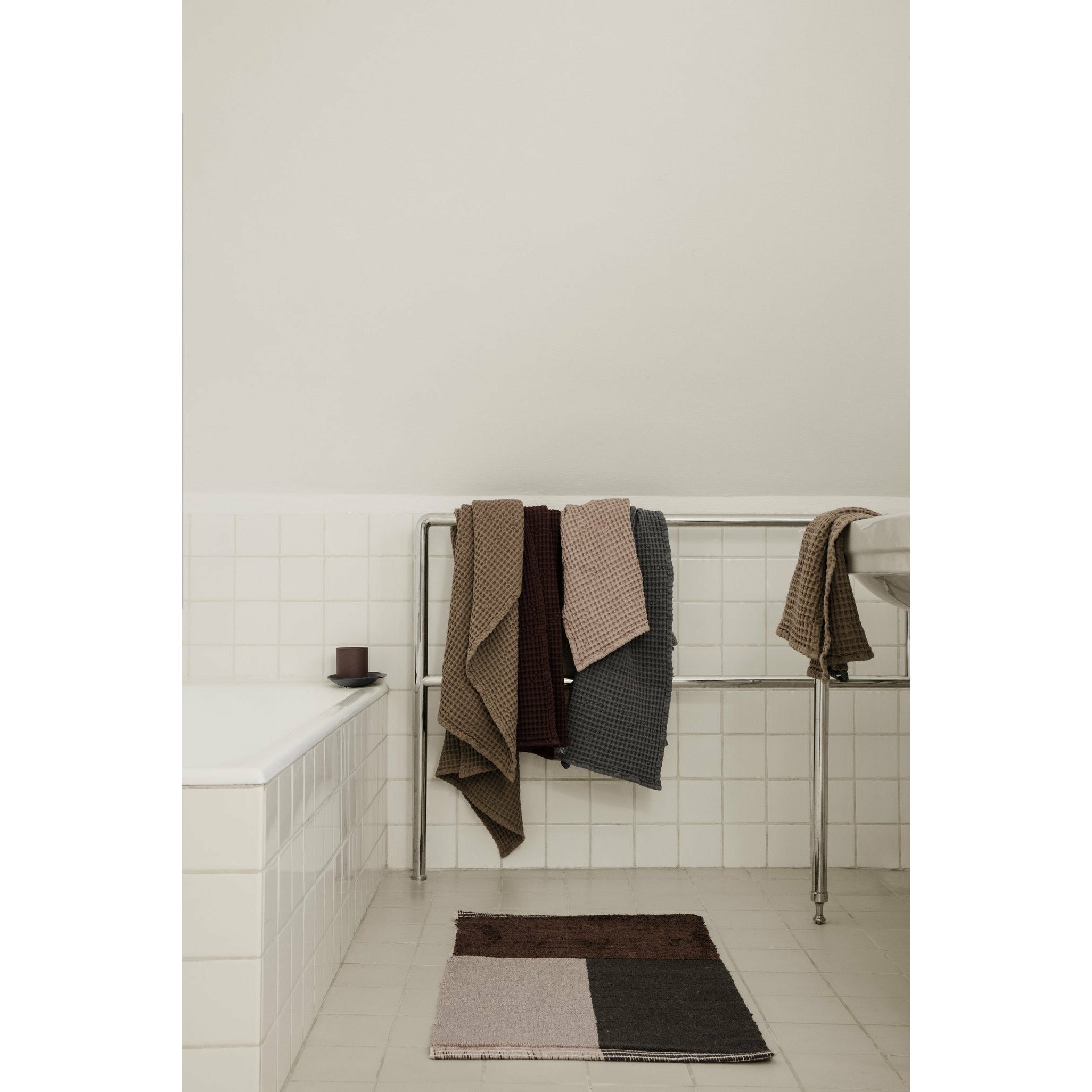 Ferm Living Organic Bath Towel, Dusty Rose