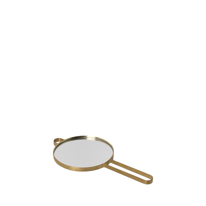 Ferm Living Poise Hand Mirror, messing