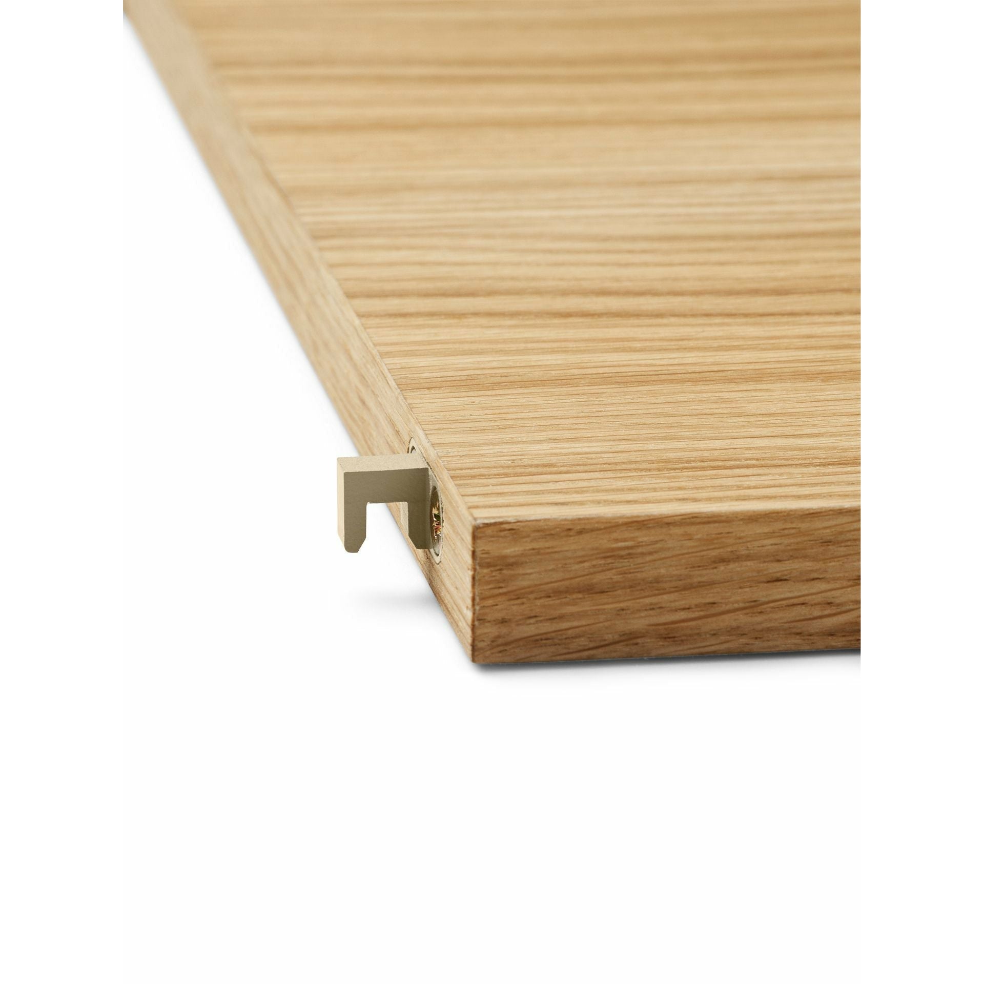 Ferm Living Punctual Wooden Shelf, Natural Oak/Cashmere