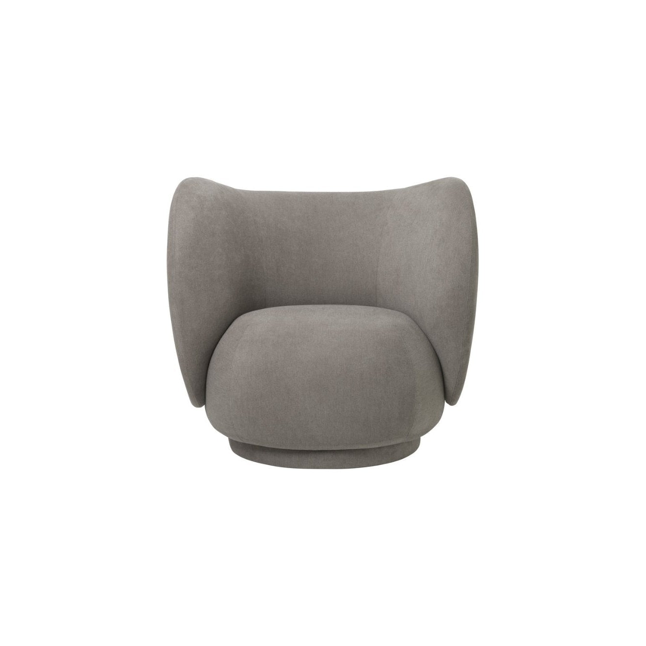 Ferm Living Rico Lounge扶手椅刷，温暖的灰色