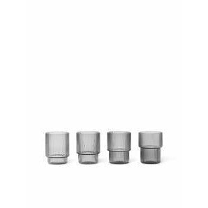 Ferm Living Ripple Glass Rooked 6Cl, 4pcs.