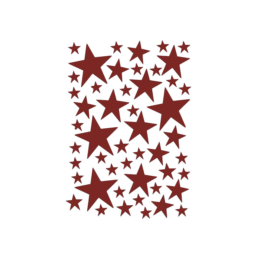 Ferm Living Stars -sticker, rood