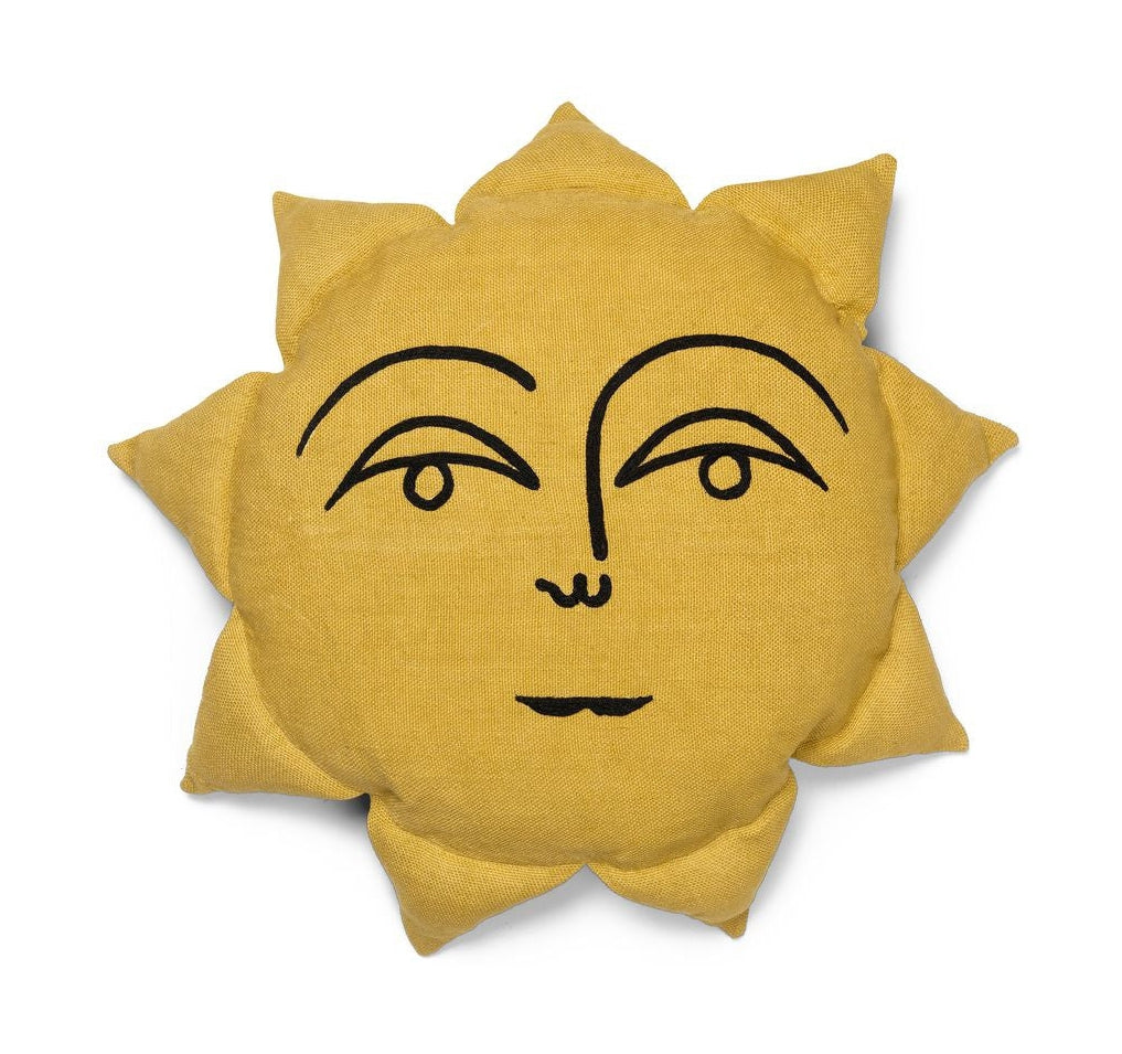 Ferm Living Sun Cushion, Yellow