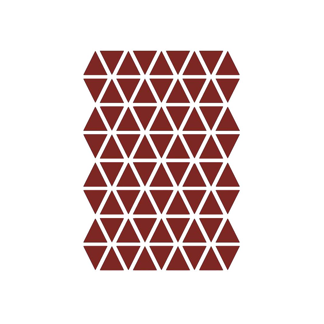 Ferm Living Dreiecke Wandaufkleber, Rot