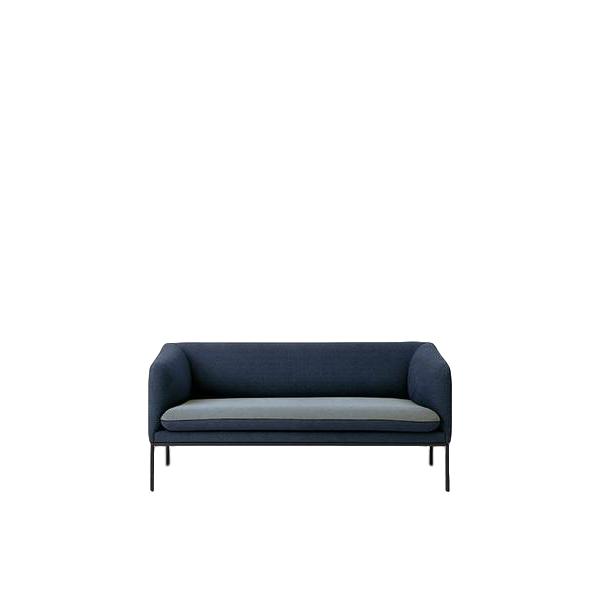 Ferm Living Drej sofa 2 bomuld, sæde lysegrå