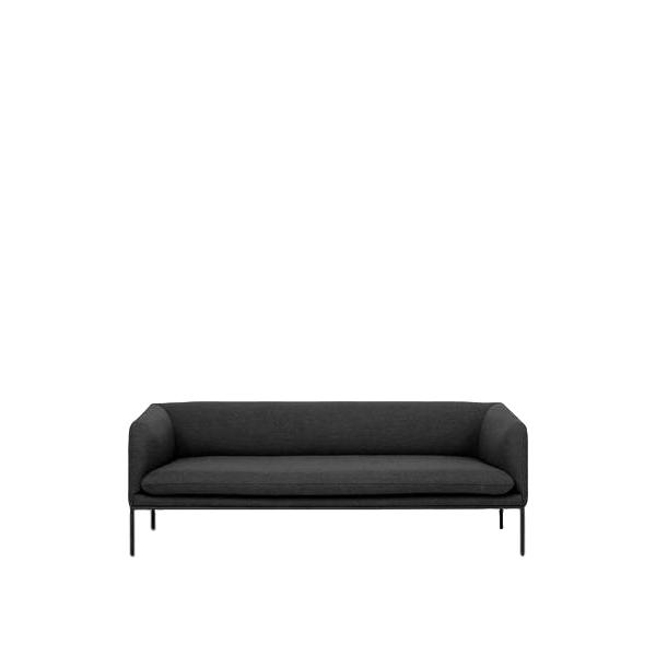 Ferm Living Drej sofa 3 Fiord, solid mørkegrå