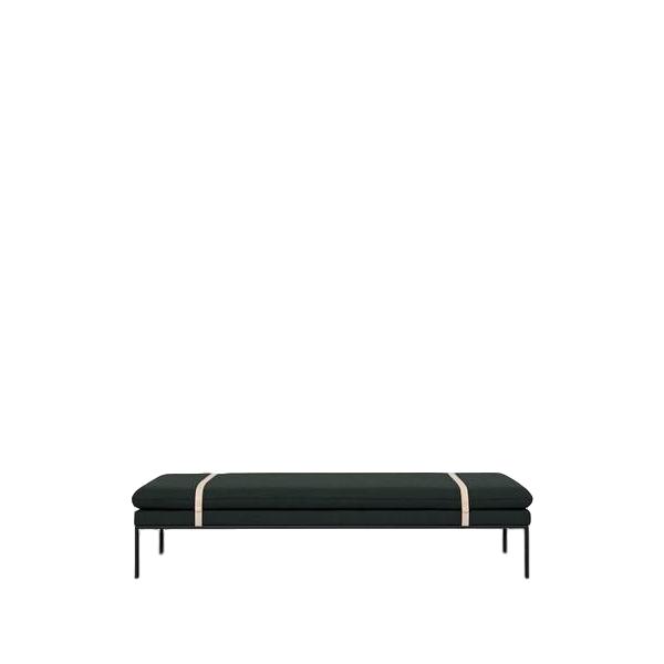 Ferm Living Turn Day Bed Fiord, massief donkergroen
