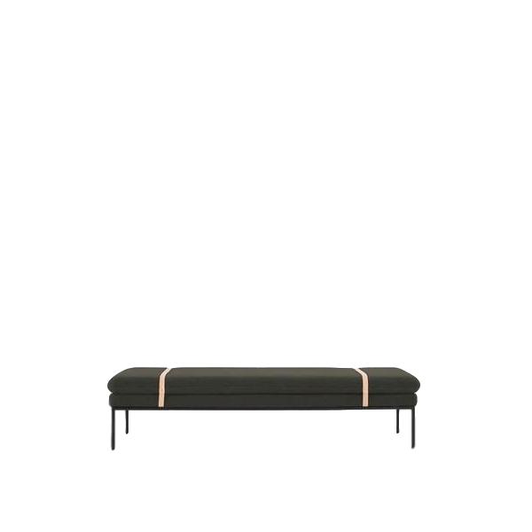 Ferm Living Turn Sight Bed lana, verde scuro solido