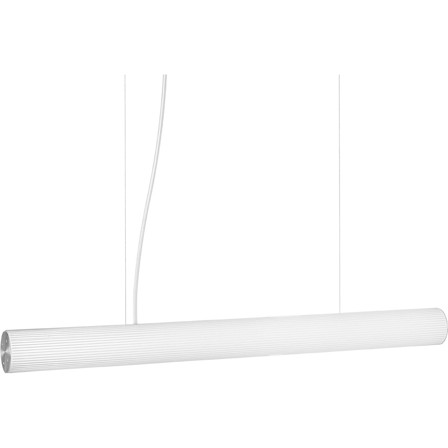 Lámpara de suspensión Ferm Living Vuelta Acero inoxidable Ø100 cm, blanco