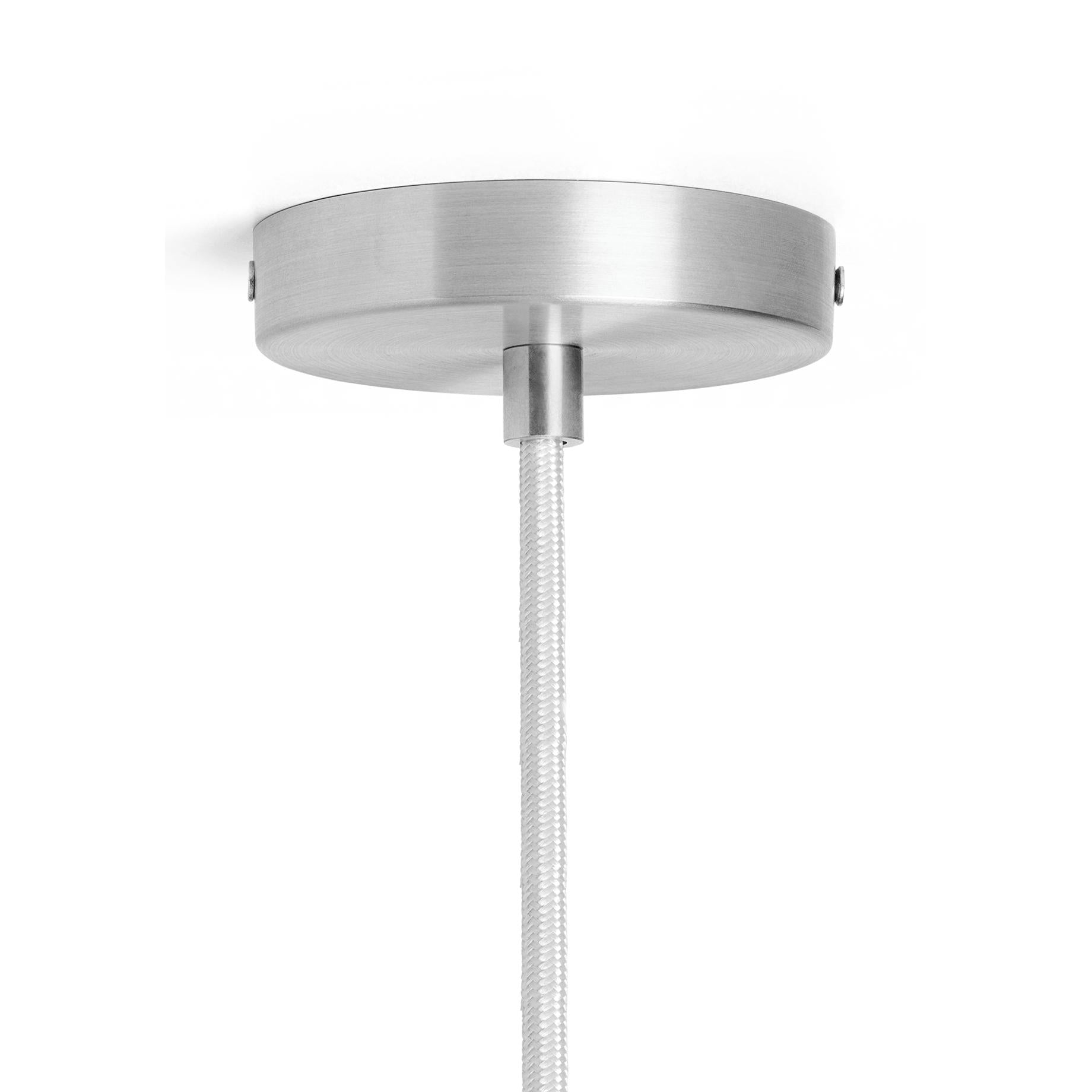 Ferm Living Vuelta Suspension Lamp roestvrij staal Ø60 cm, wit