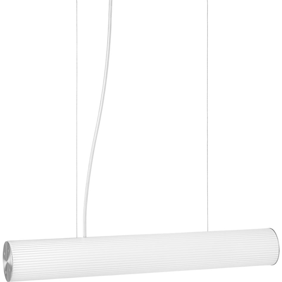 Ferm Living Vuelta Suspension Lamp roestvrij staal Ø60 cm, wit