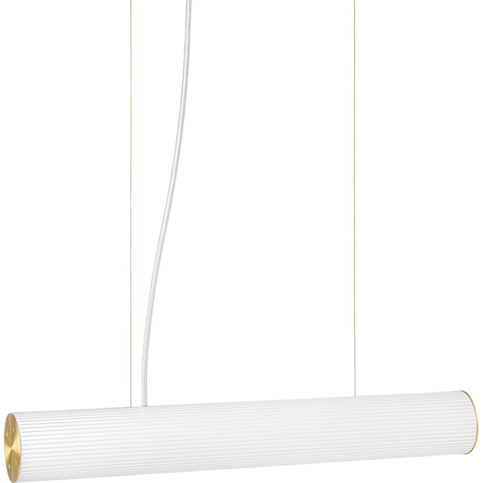 Ferm Living Vuelta Suspension Lamp Brass ø60 Cm, White