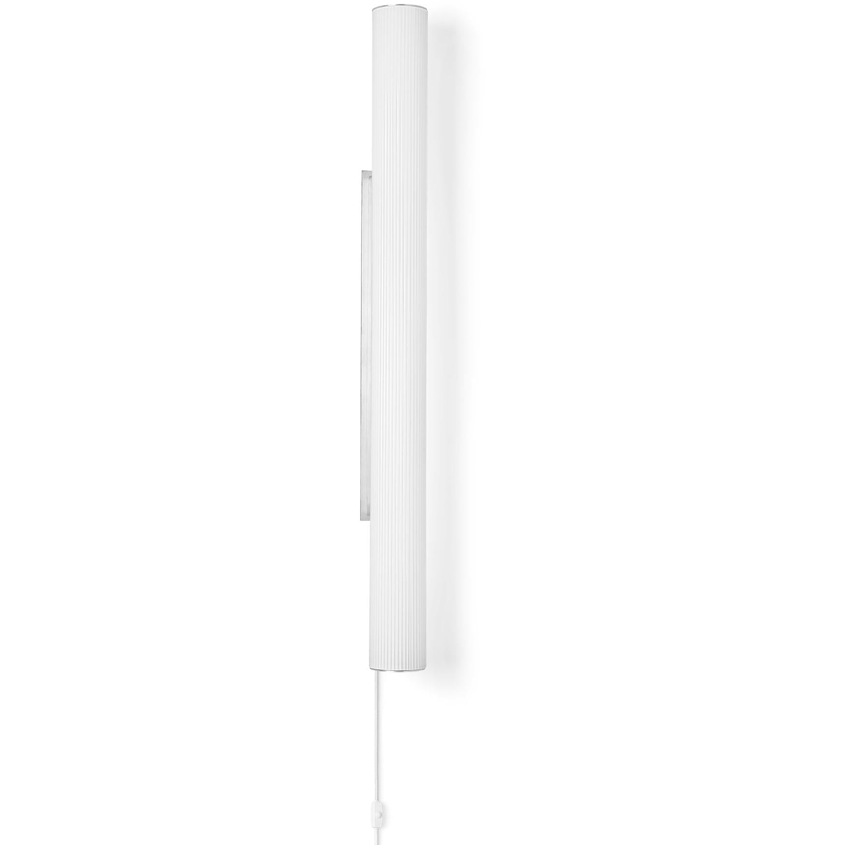 Ferm Living Vuelta wandlamp roestvrij staal Ø100 cm, wit