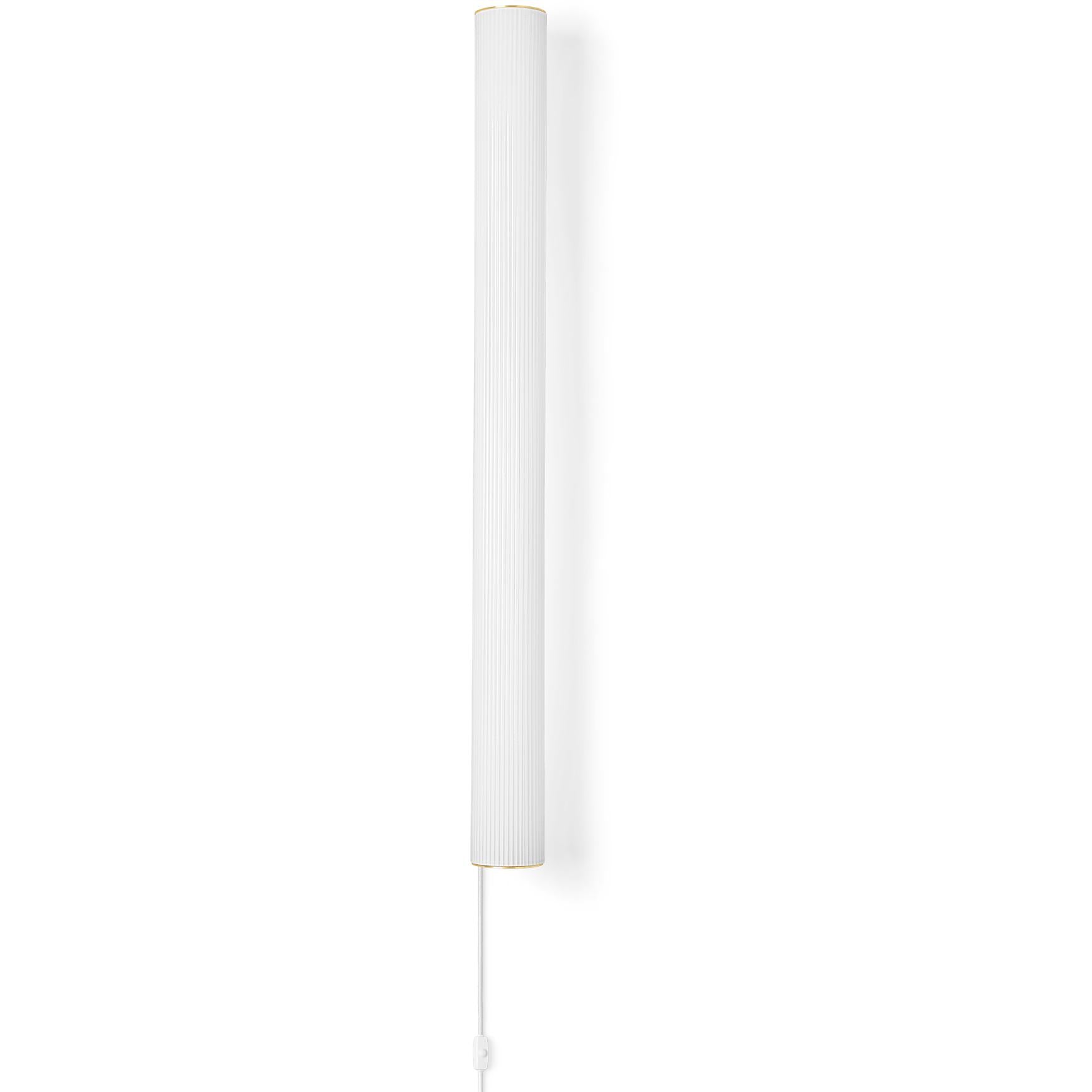 Ferm Living Vuelta Wall Lampe en laiton Ø100 cm, blanc