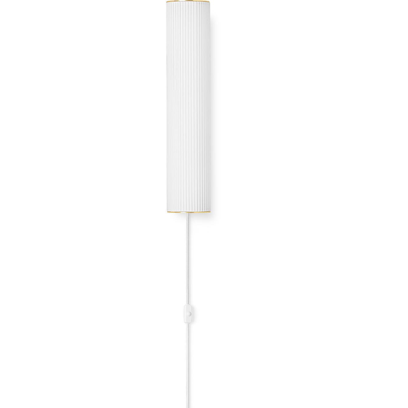 Ferm Living Vuelta Wall Lamp Brass ø40 Cm, White