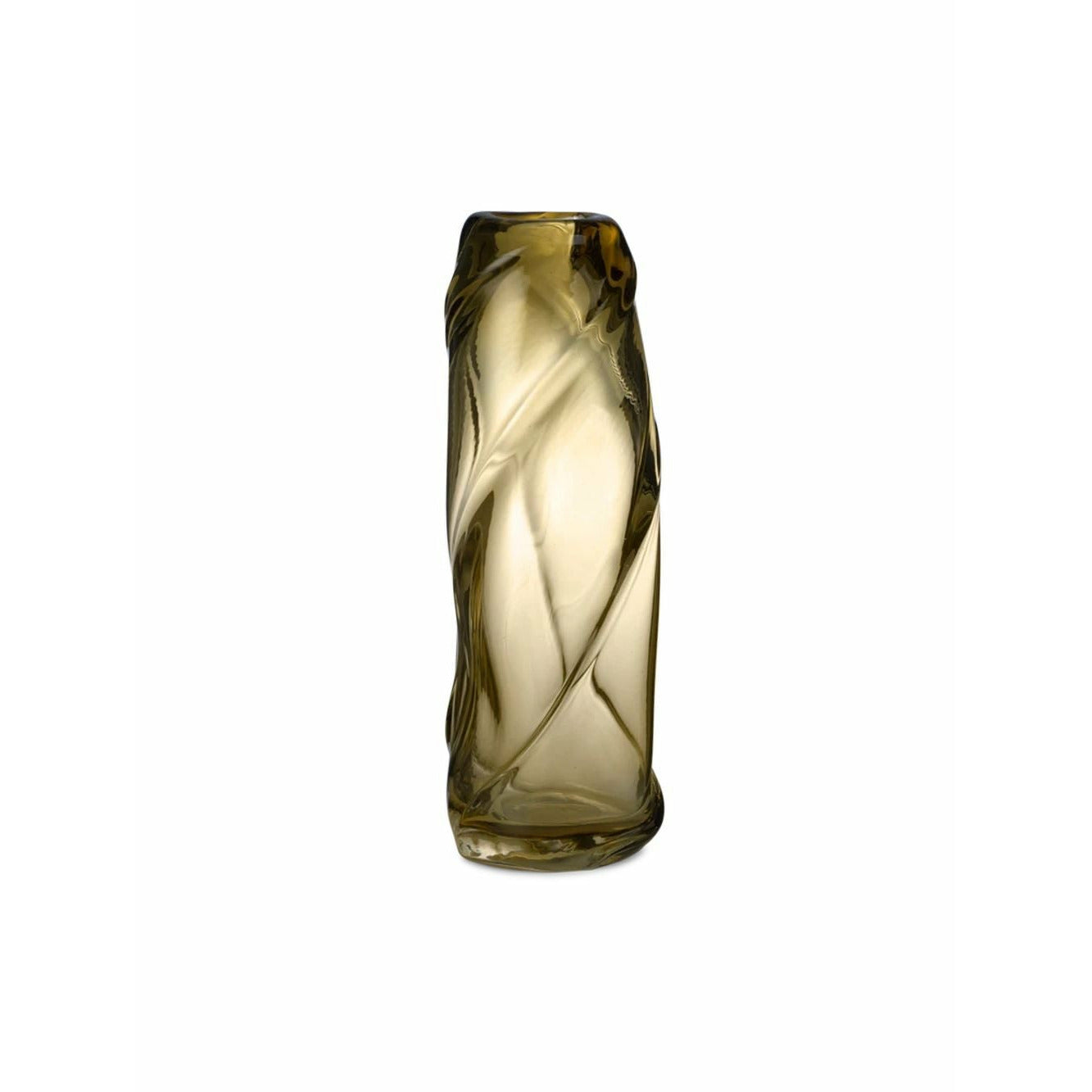 Ferm Living Water Swirl Vase, Yellow