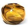 Vaso di turbinio dell'acqua Ferm Living Round 21x16 cm, ambra