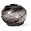 Ferm Living Water Swirl Vase Round 21x16 Cm, Smoked Grey