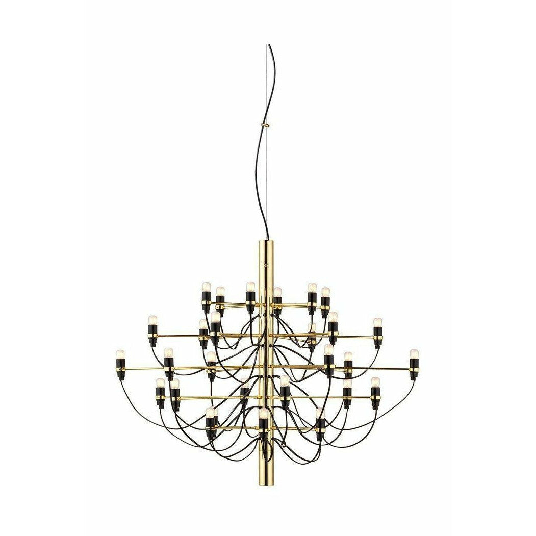Flos 2097/30 Frosted Chandelier, Brass