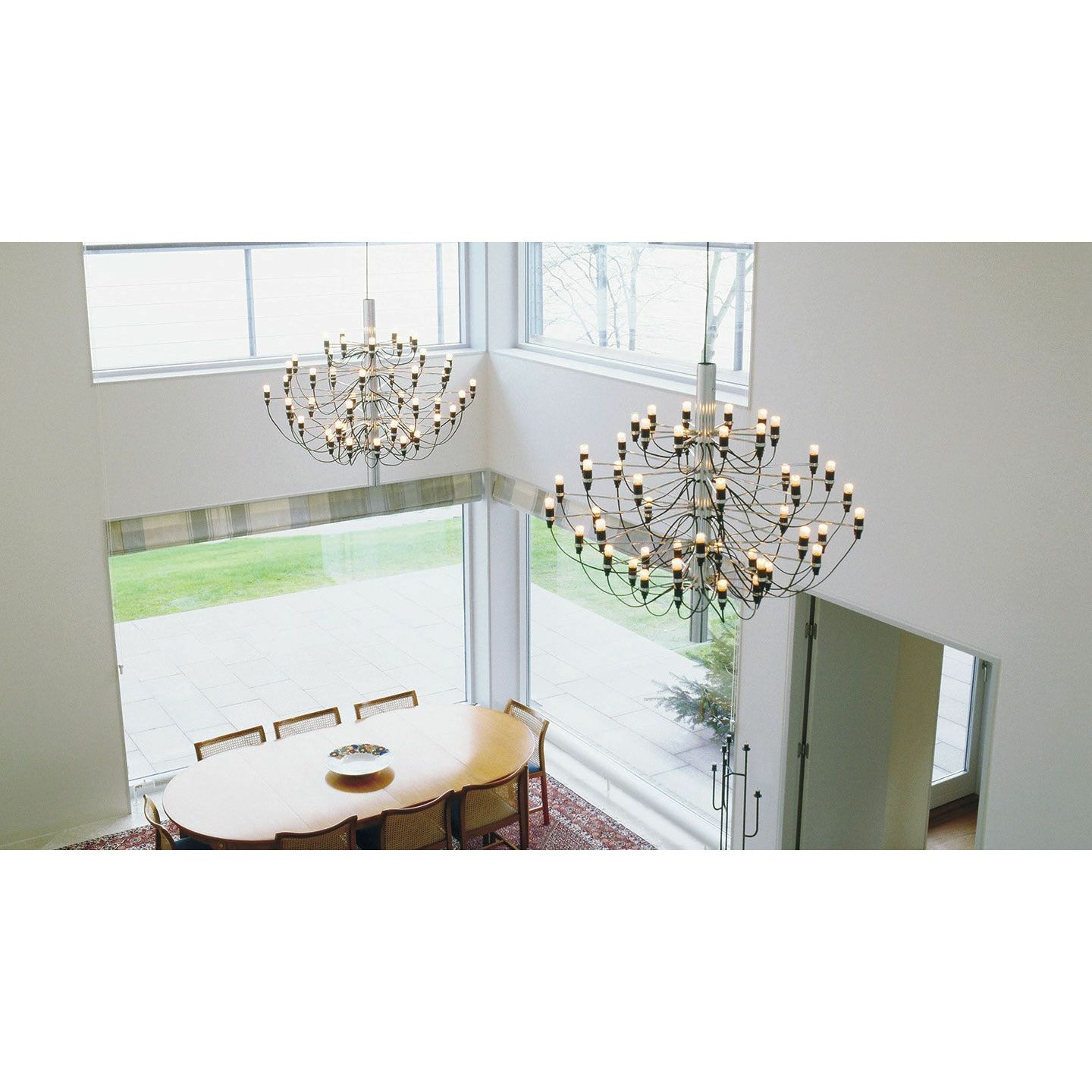 Flos 2097/50 Clear Chandelier, messing