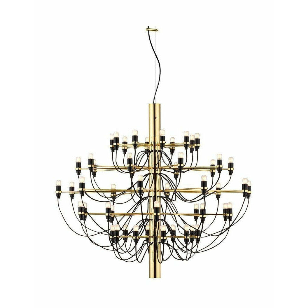 Flos 2097/50 Frosted Chandelier, Brass