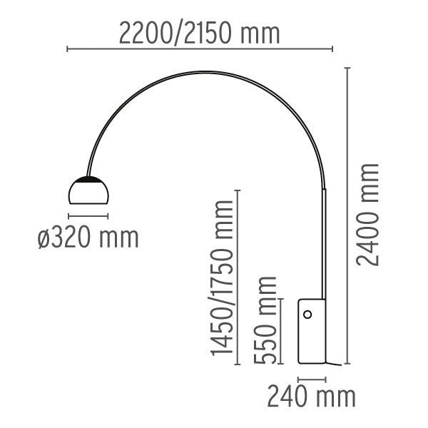 Flos Arco LED -vloerlamp