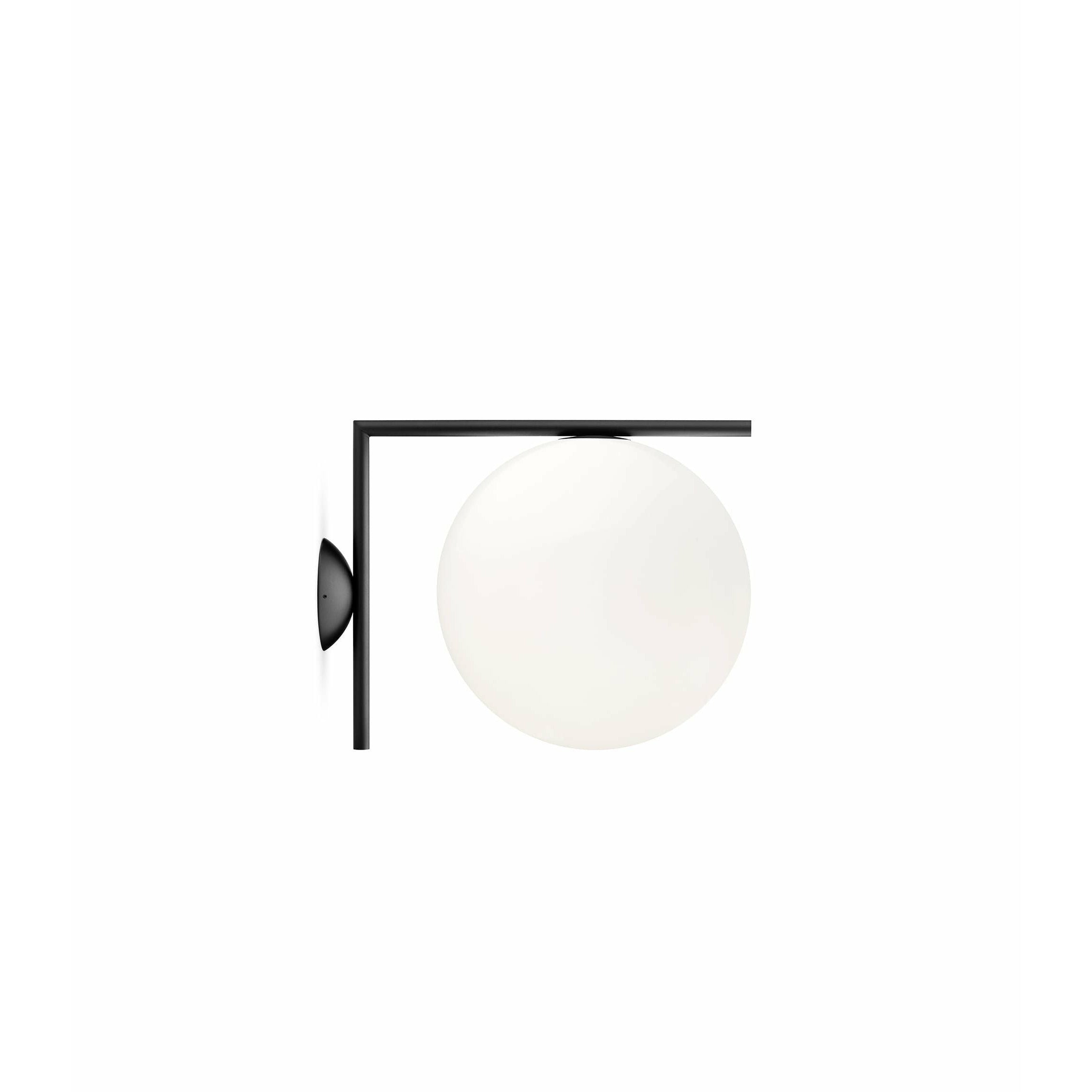 Flos Ic Light C/W2 Wall/Ceiling Lamp, Black
