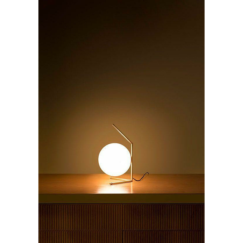 Flos ic luce t1 lampada da tavolo basso, cromo
