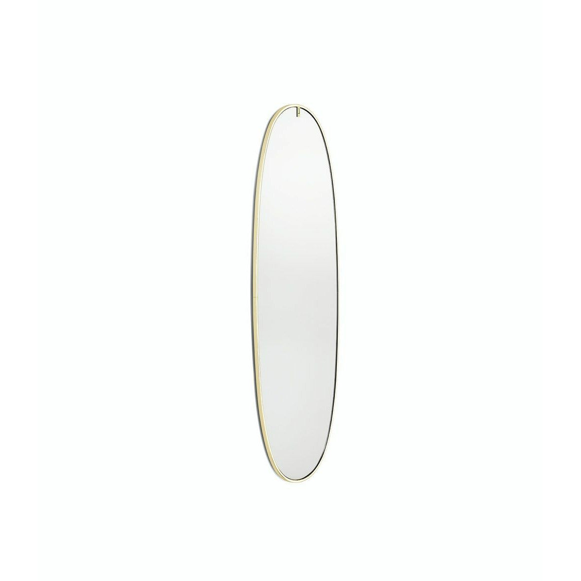 FLOS La Plus Belle Mirror med integreret belysning, børstet guld