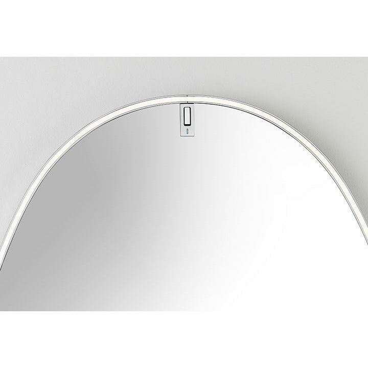 FLOS La Plus Belle Mirror med integreret belysning, børstet kobber