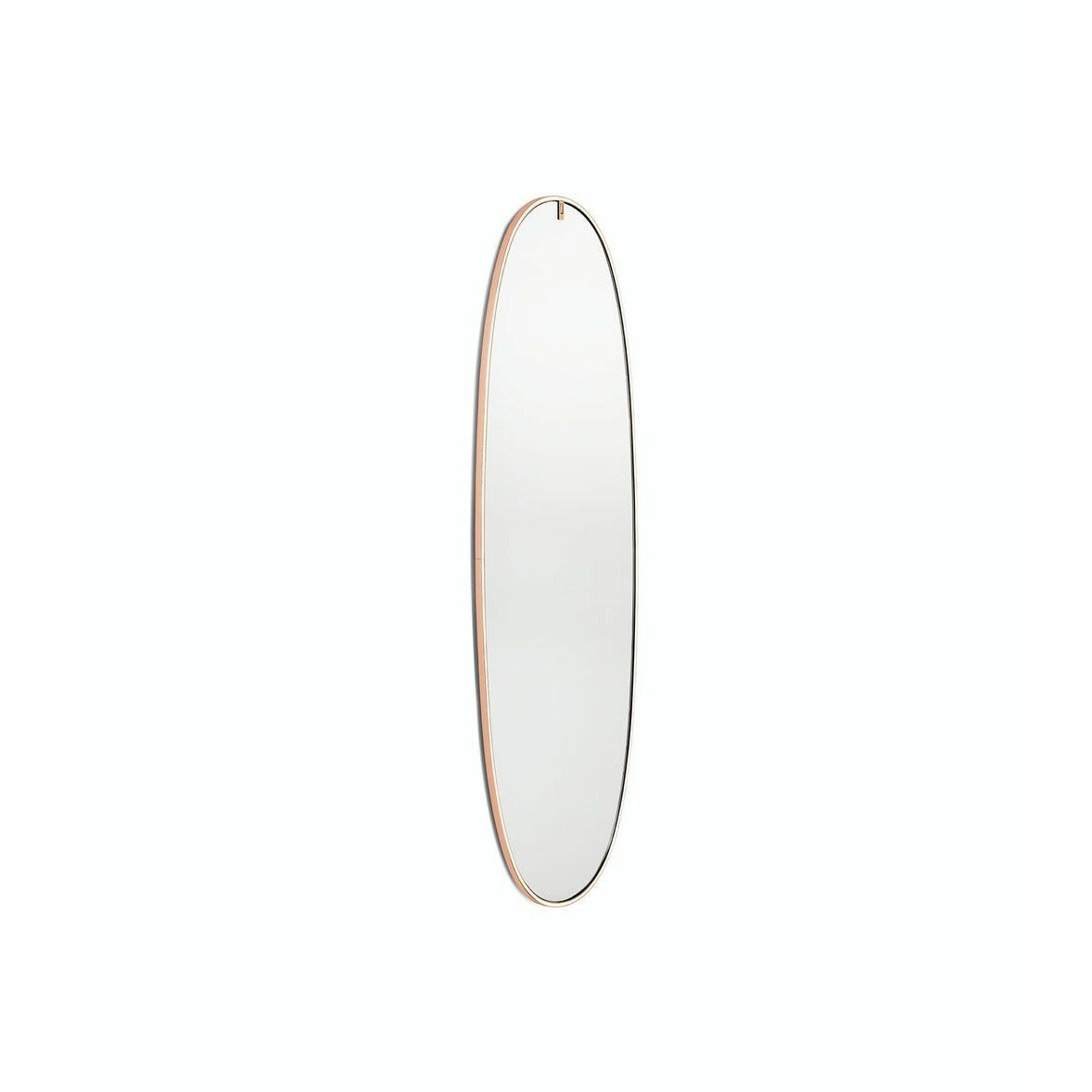 FLOS La Plus Belle Mirror med integreret belysning, børstet kobber