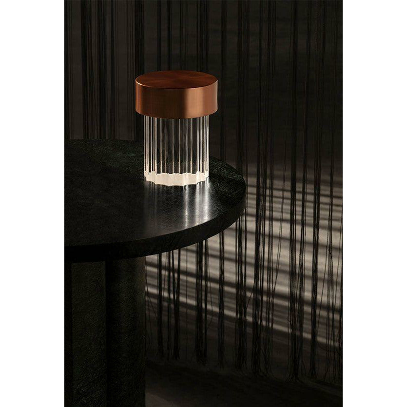 Flos Last Order Fluted Table Lamp, Satin Copper