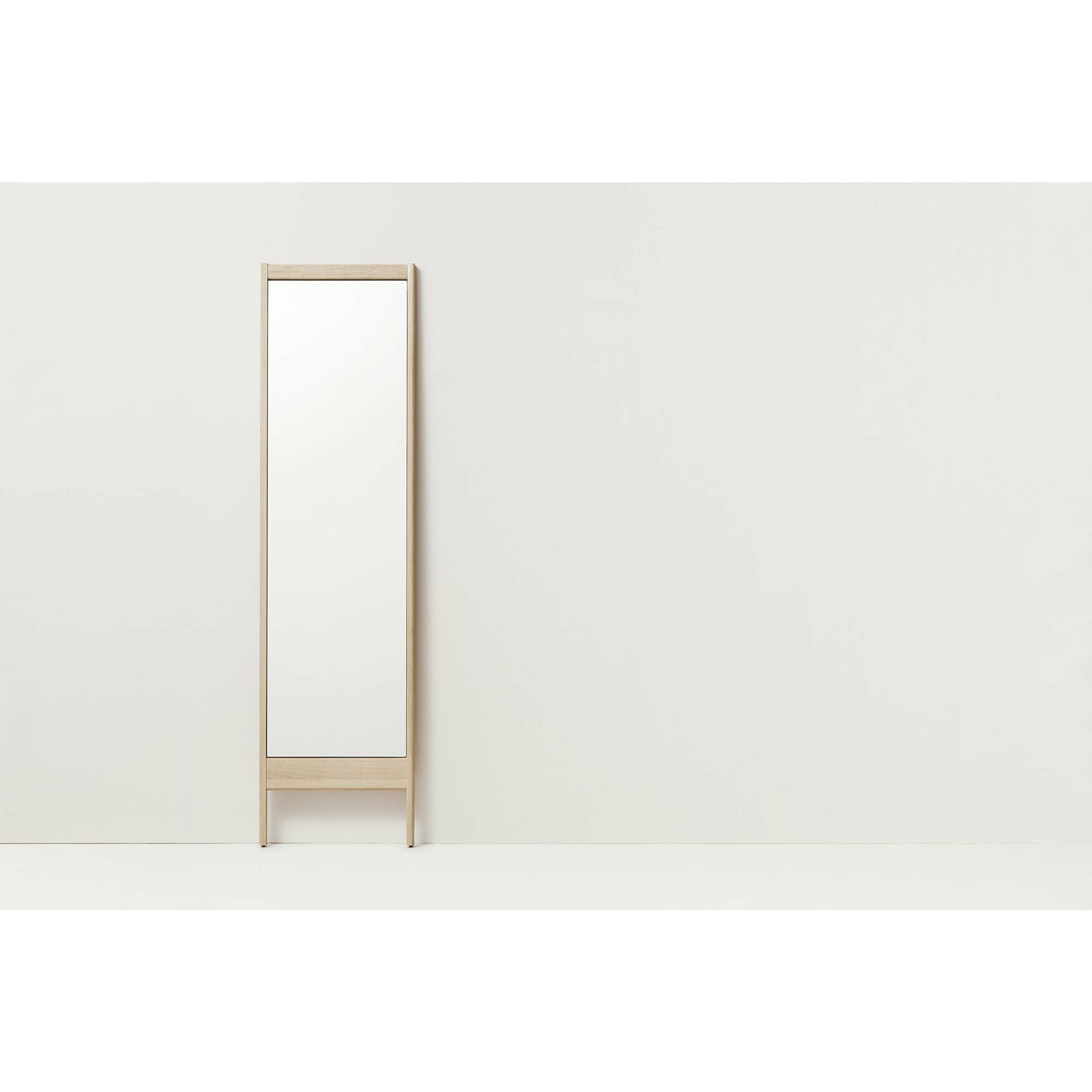 Form & Refine A Line Mirror. White Oak