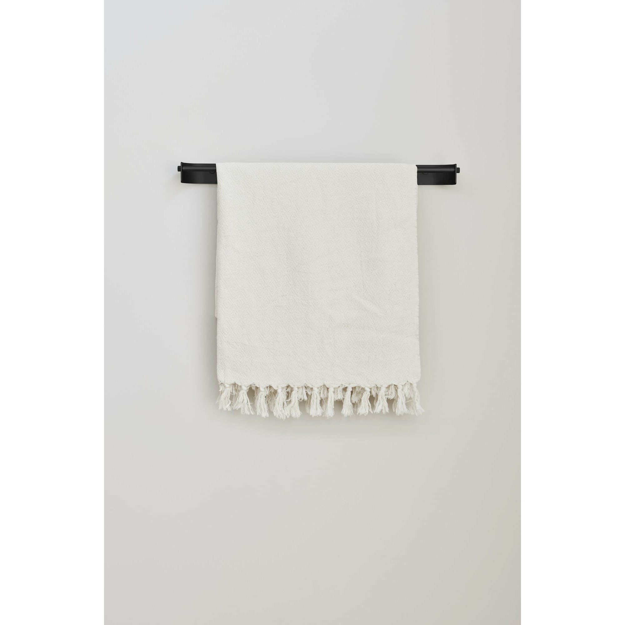 Forma e perfezionamento della barra dell'asciugamano ad arco singolo. Acciaio nero
