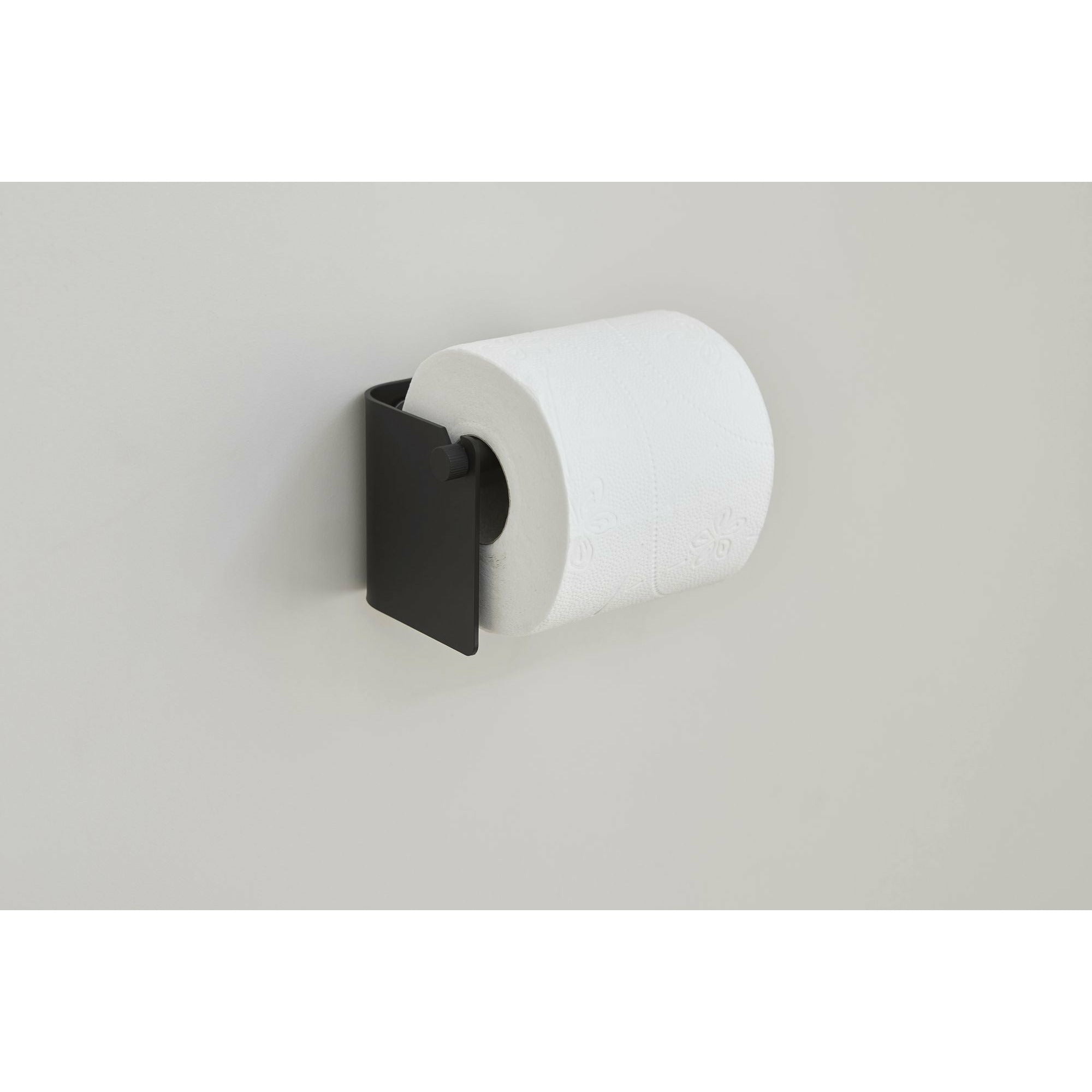 Form & Refine Boog toiletrol houder. Zwart staal