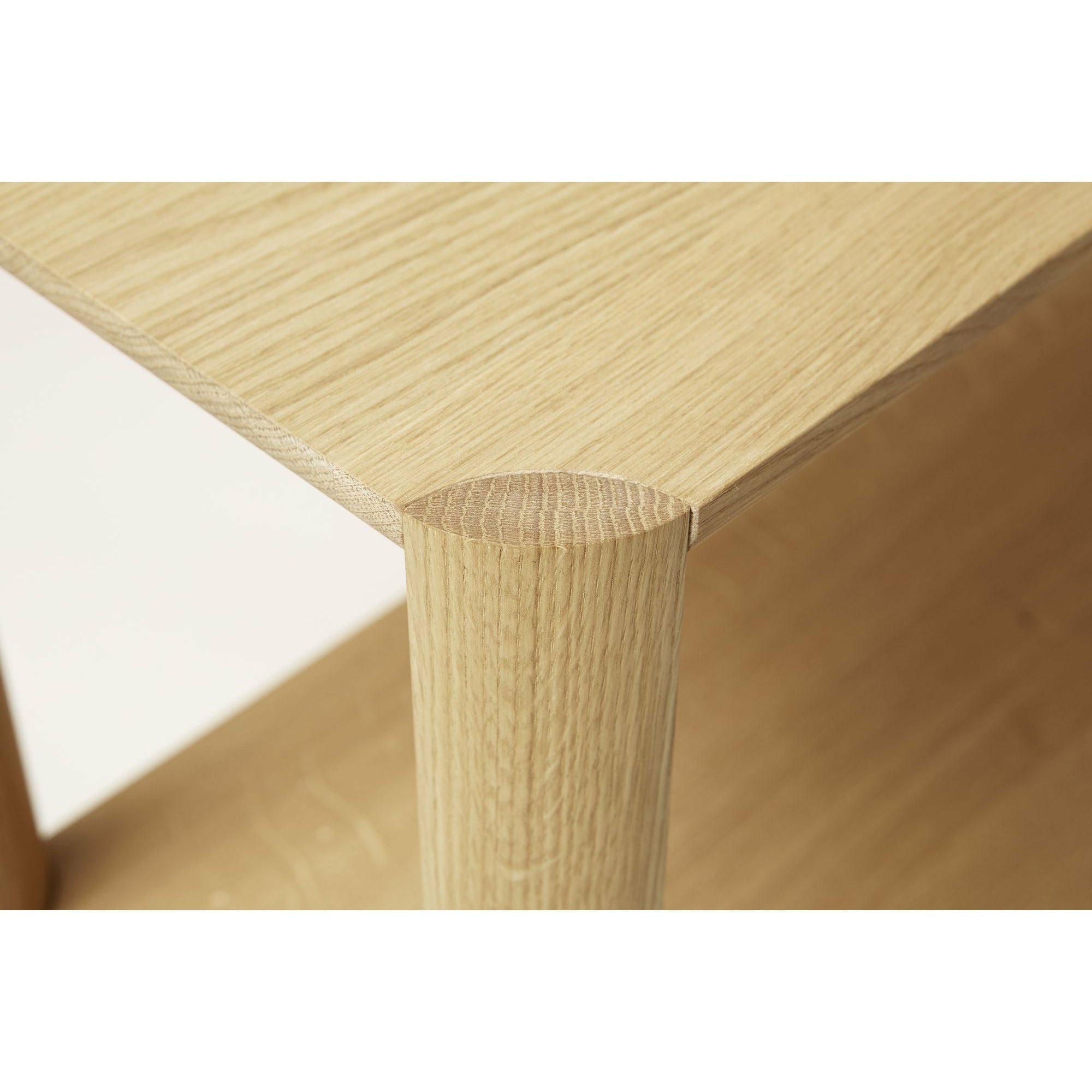 Form & Refine Leaf Shelf 1x2. White Oil Oak