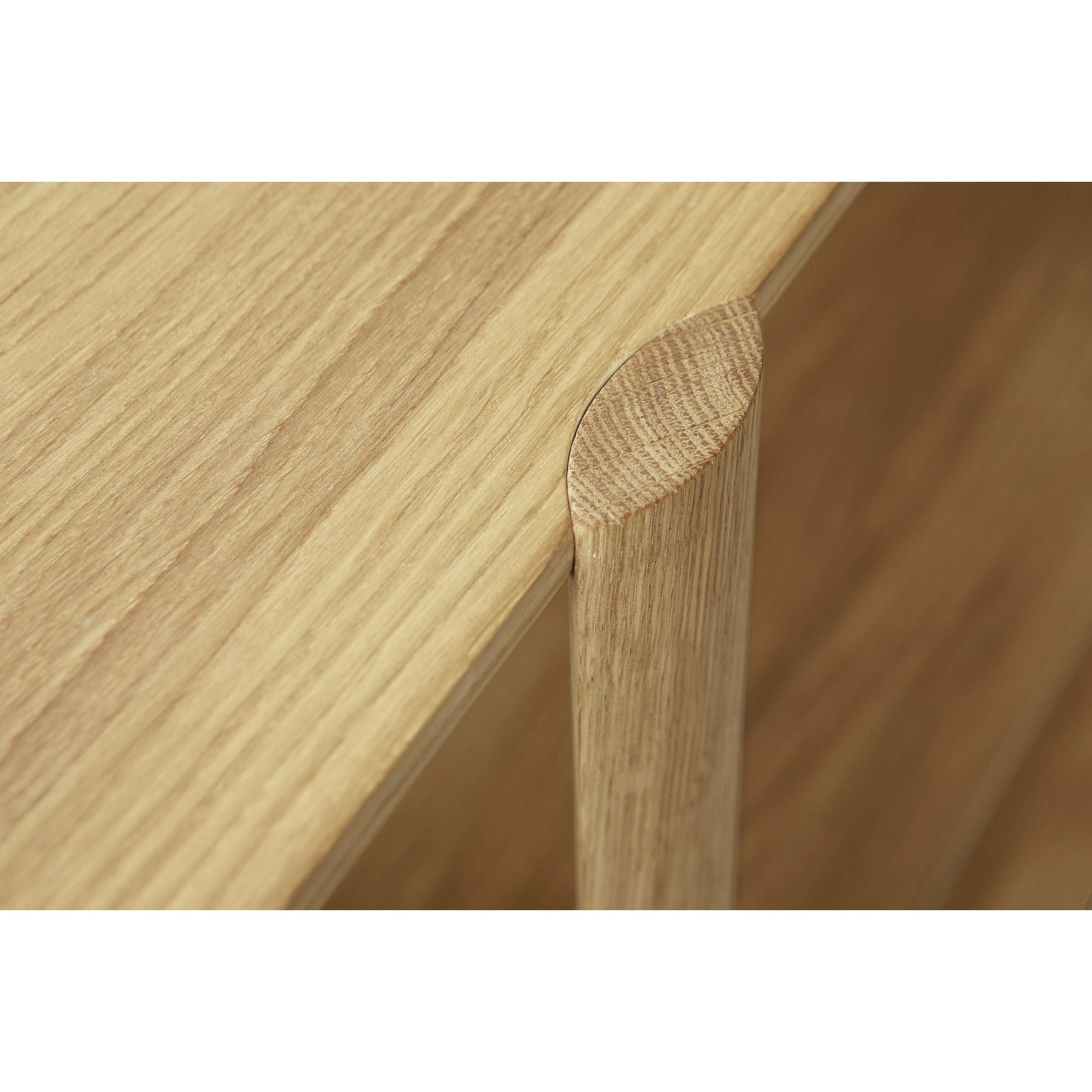 Form & Refine Leaf Shelf 2x2. White Oil Oak