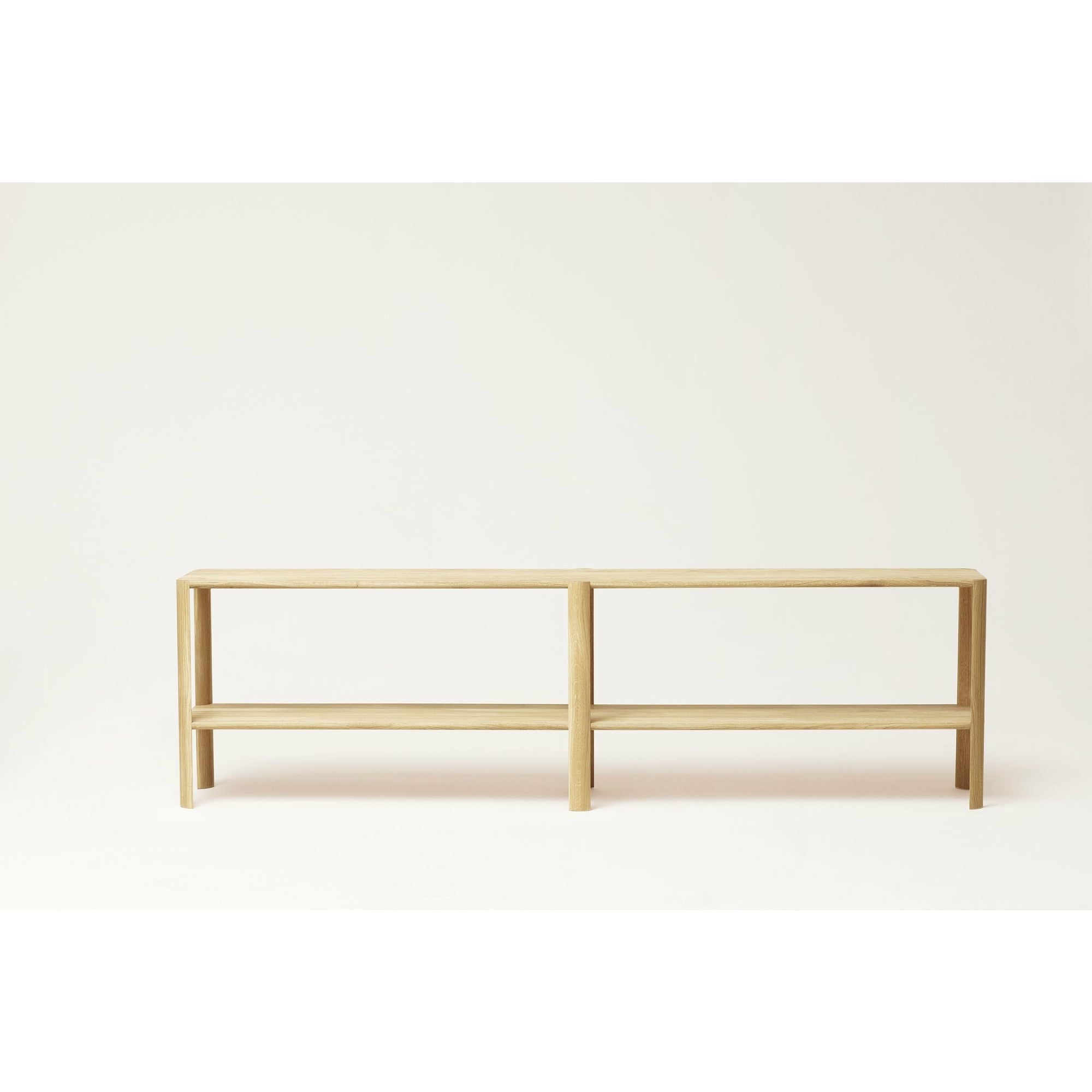 Form & Refine Leaf Shelf 2x2. White Oil Oak