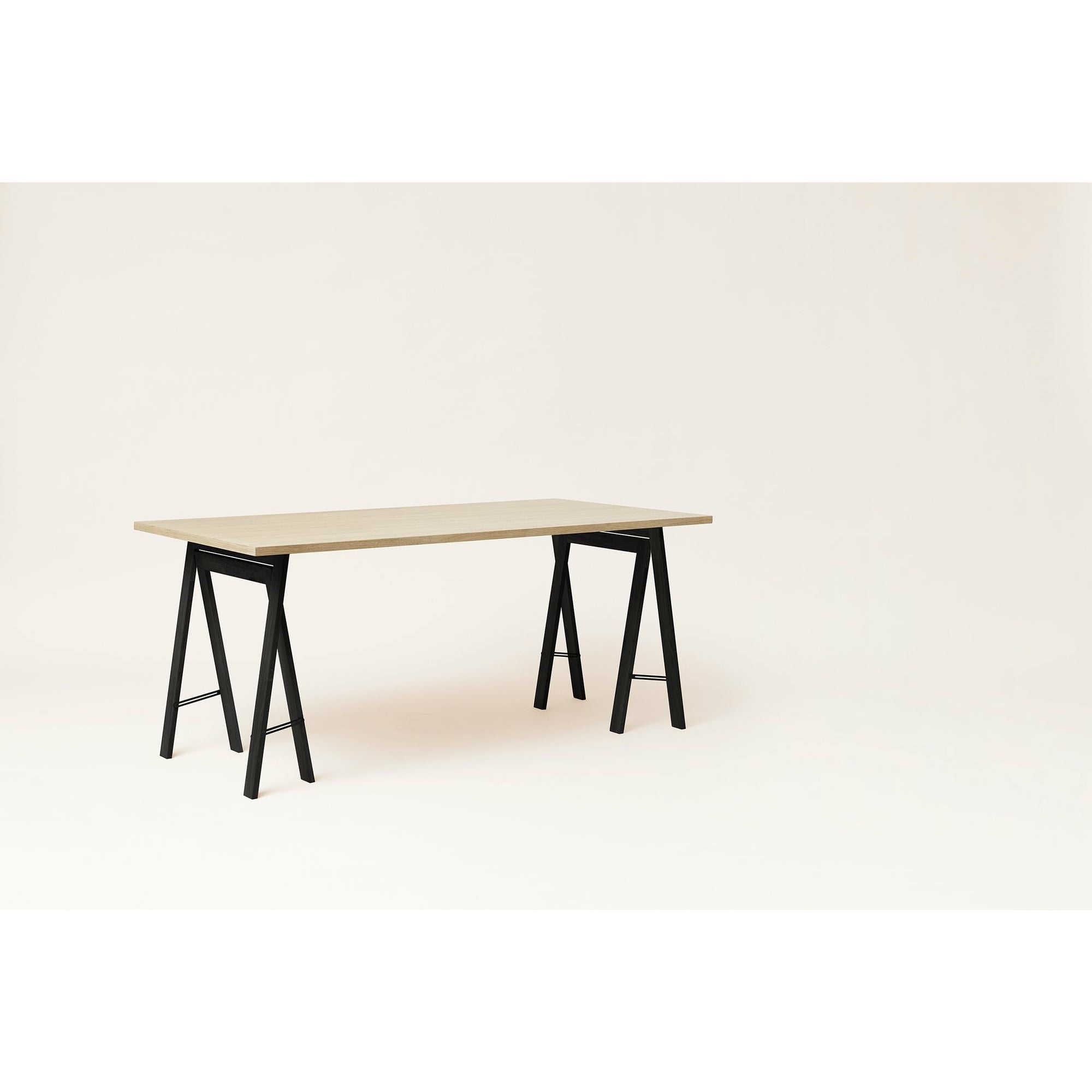 Form & Refine Table de table linéaire 165x88 cm. chêne blanc