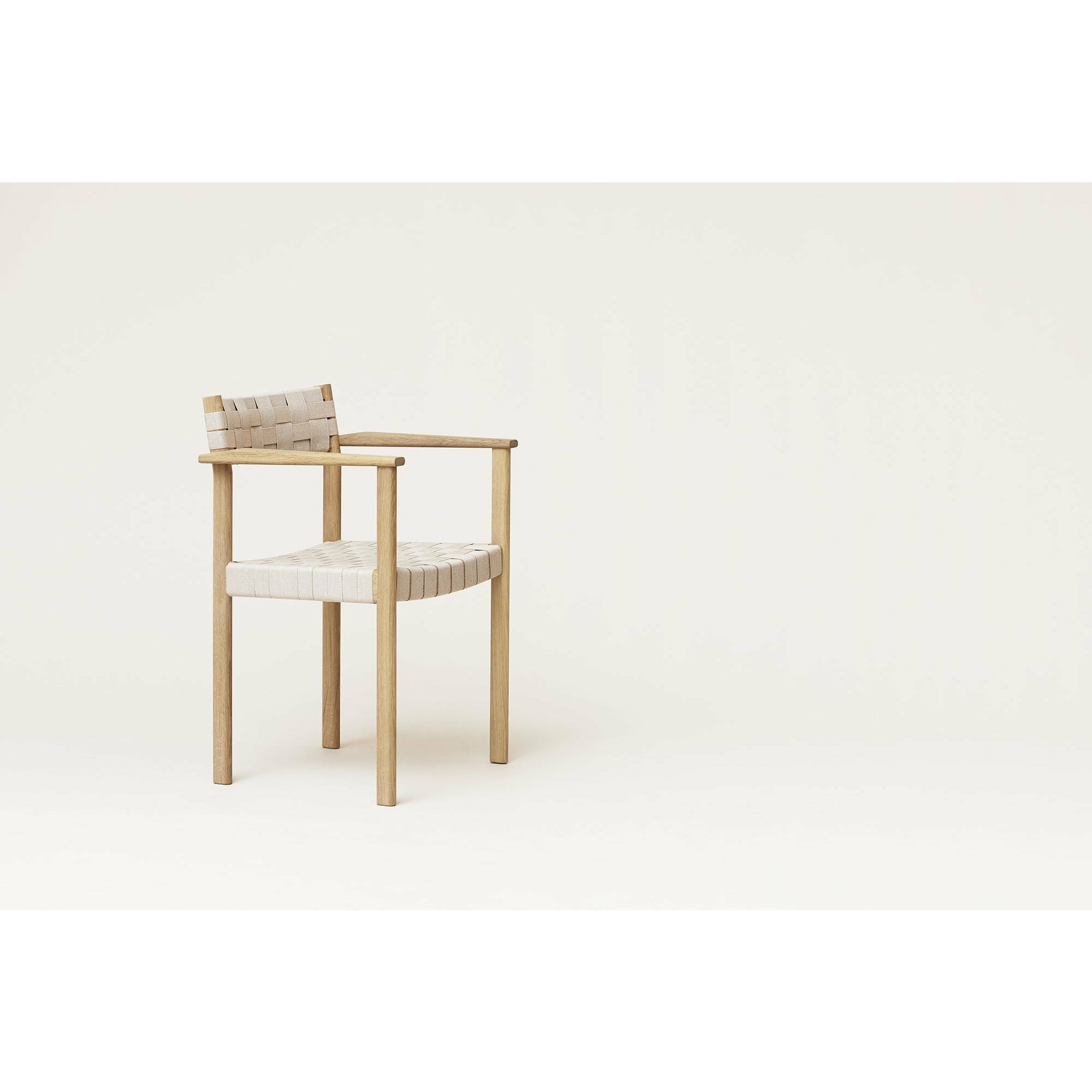 Form & Refine Motif Armchair. White Oil Oak