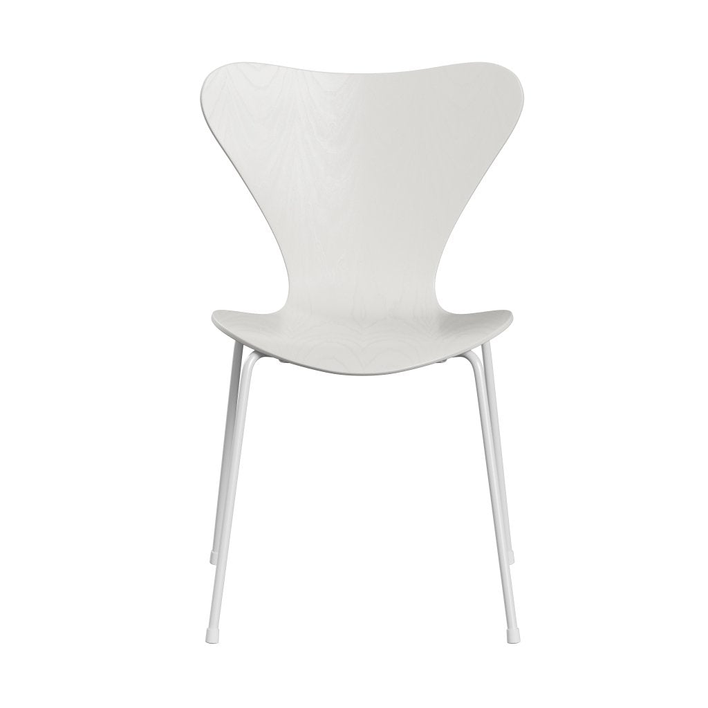 弗里茨·汉森（Fritz Hansen）3107椅子未塑形，白色/染色灰白色