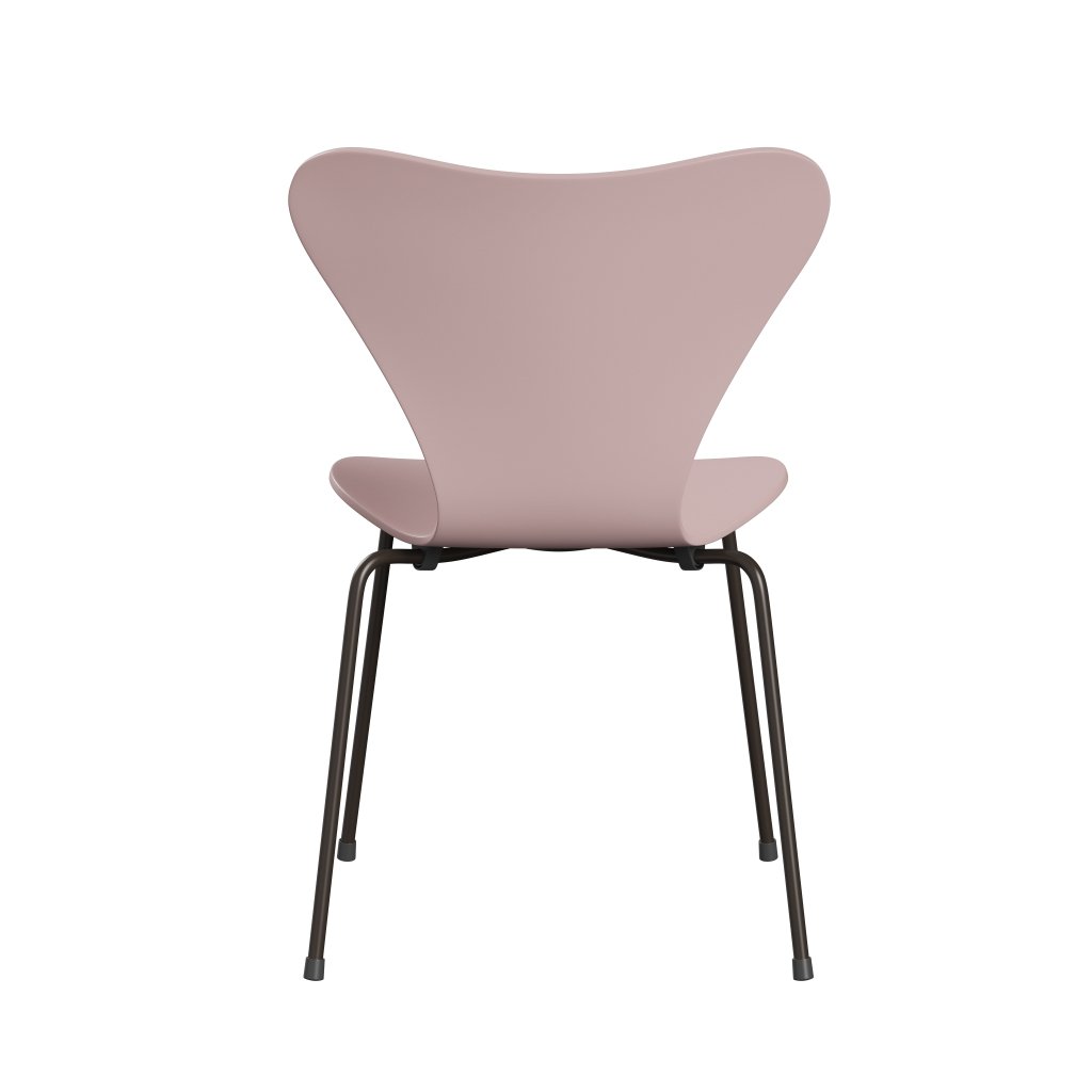 Fritz Hansen 3107 Chair Unupholstered, Brown Bronze/Lacquered Pale Rose