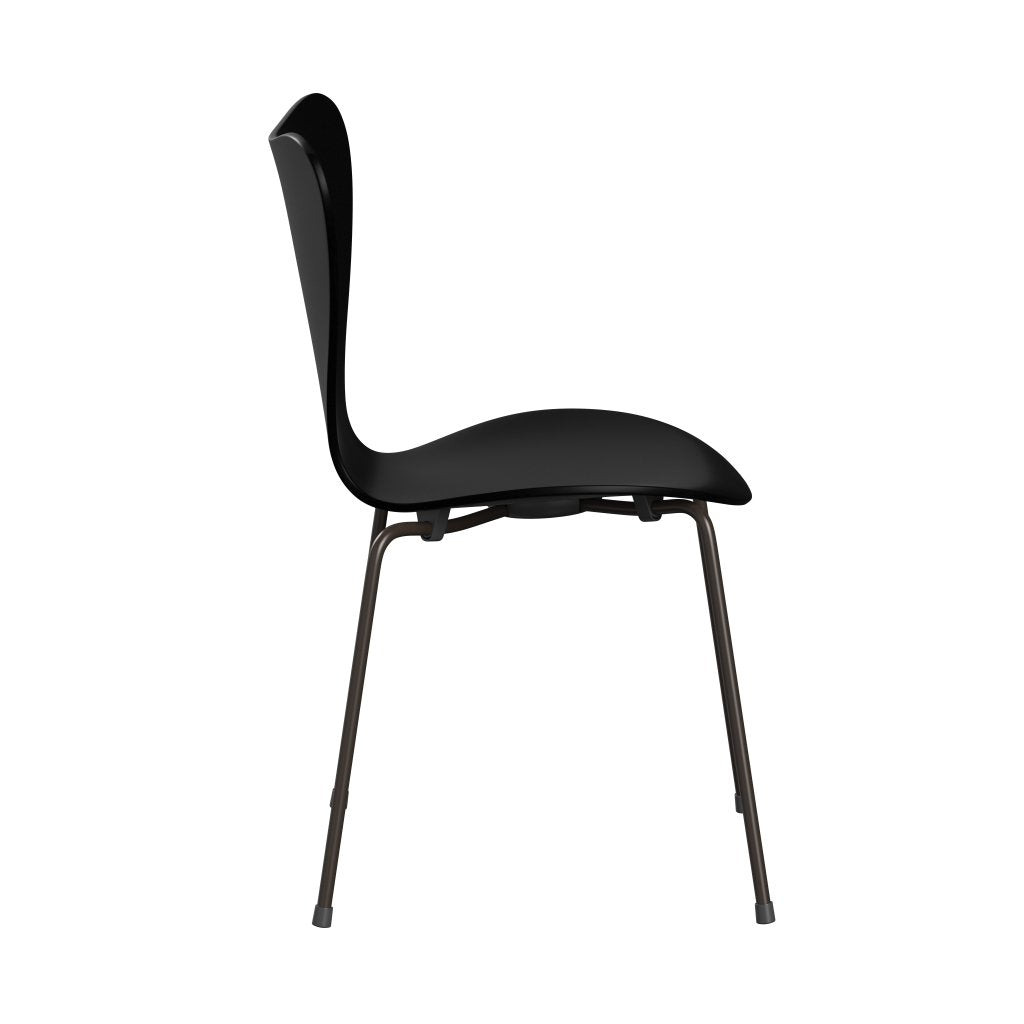 弗里茨·汉森（Fritz Hansen）3107椅子未塑料，棕色青铜/漆黑​​色