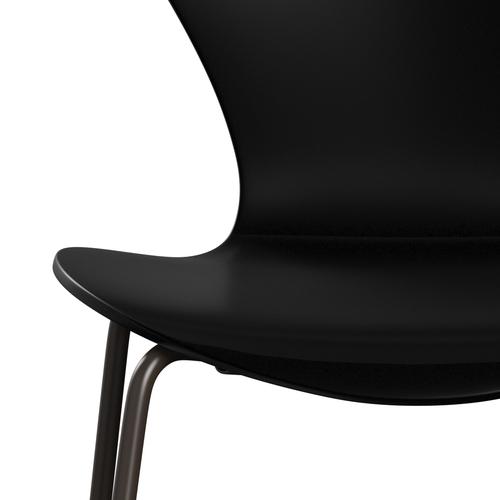 弗里茨·汉森（Fritz Hansen）3107椅子未塑料，棕色青铜/漆黑​​色