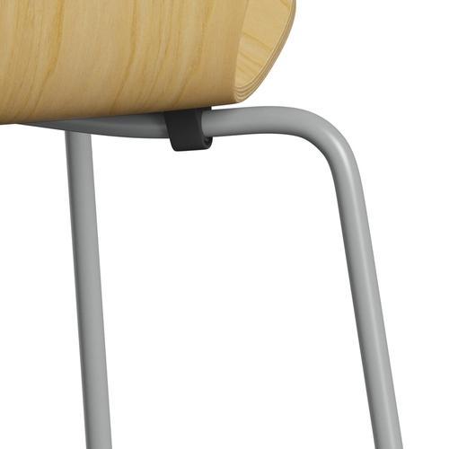 Fritz Hansen 3107 Chair Unupholstered, Nine Grey/Ash Veneer Natural