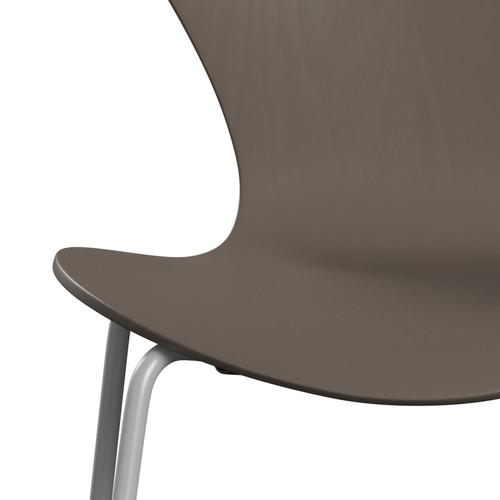 弗里茨·汉森（Fritz Hansen）3107椅子未塑料，九灰色/染色灰粘土