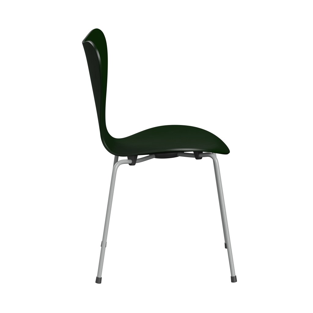 Fritz Hansen 3107 chaise unophastered, neuf cendres gris / teintes à feuilles persistantes
